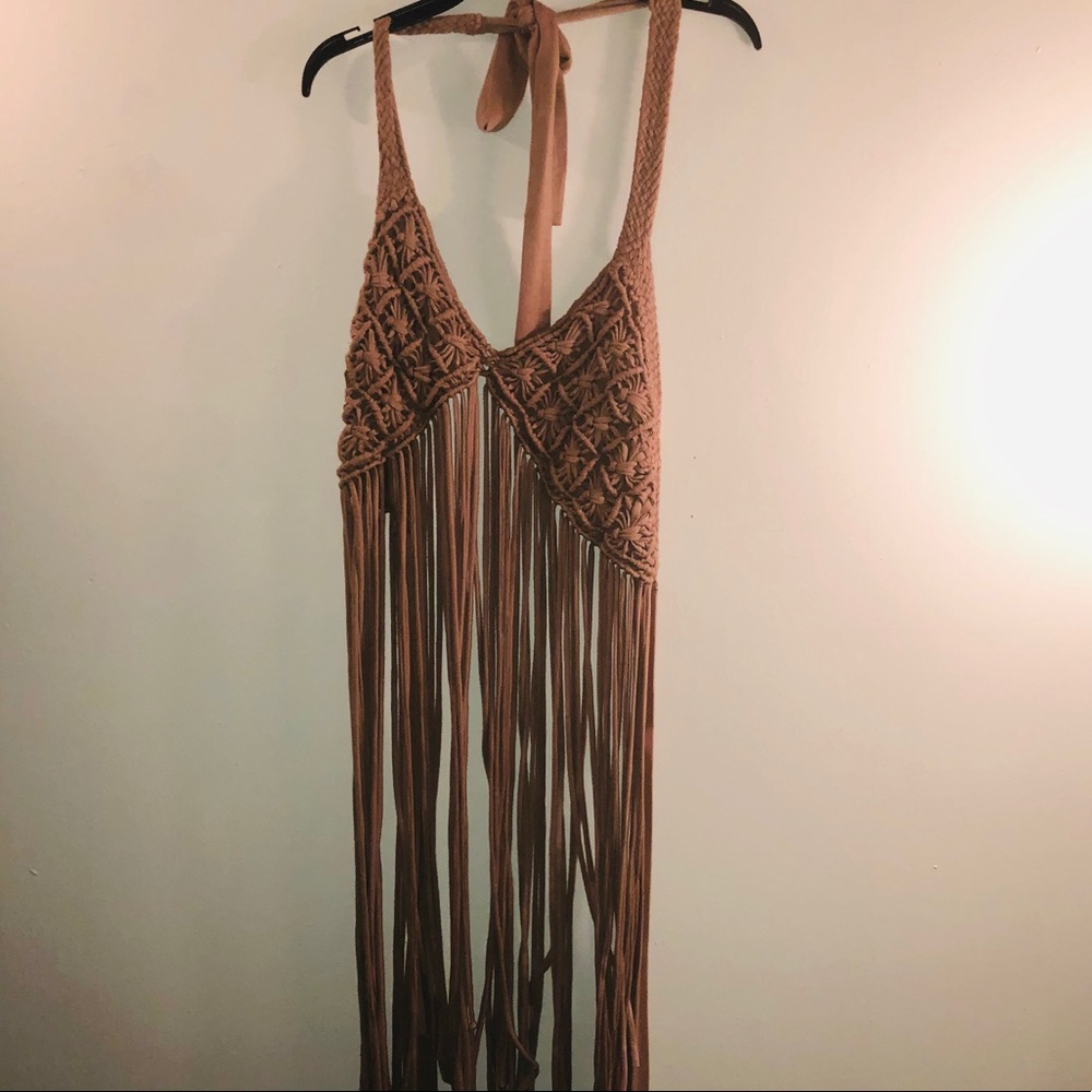 “Say What” fringe bralette